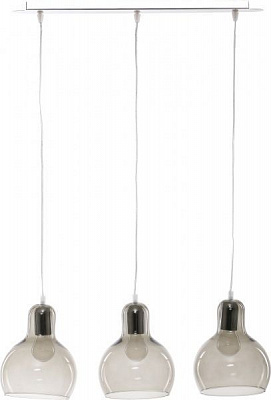 Люстра підвісна TK Lighting MANGO 3xE27 сірий/прозорий