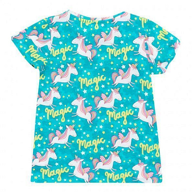 Футболка з коротким рукавом Соня “Єдинороги” 9635 р.134 різнокольоровий