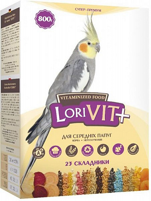 Корм Лорі для середніх папуг ЛоріВіт+ Фл038