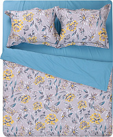 Комплект постельного белья Leiria 2 голубой с рисунком Lameirinho 