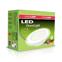 Светильник светодиодный Eurolamp Glass Downlight круглый LED-DLR-6/4 6 Вт 4000 К белый 