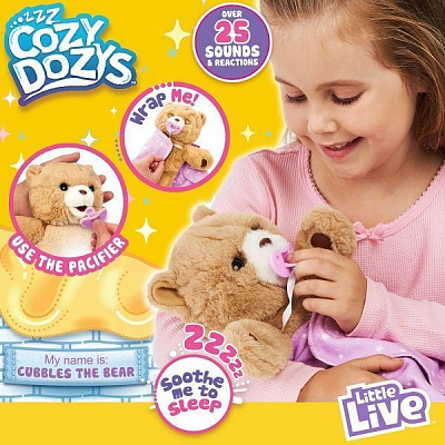 Мягкая игрушка Little Live Pets Ведмедик-обіймашка 28847
