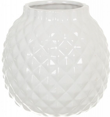 Ваза керамическая белая JOL16A29-1W 15,7х15,5 см Herisson
