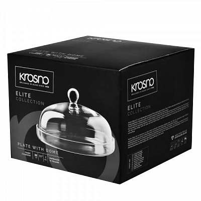 Тарелка с крышкой ELITE d28 см Krosno 