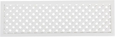 Решітка 613x196 під фасад 713x296 біла