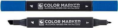 Маркер художній STA 3202 двосторонній 0.7 / 1-7 мм STA3202-72 синій