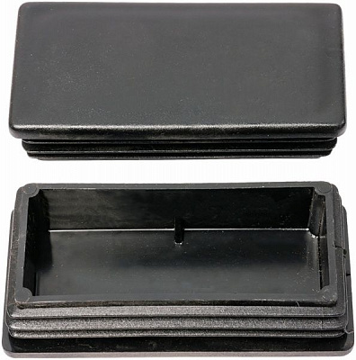 Заглушка прямокутна чорна 60х120 мм