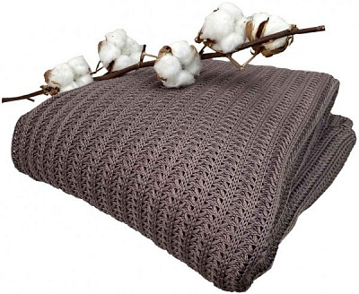 Плед Cotton Кавовий 200x220 см La Nuit