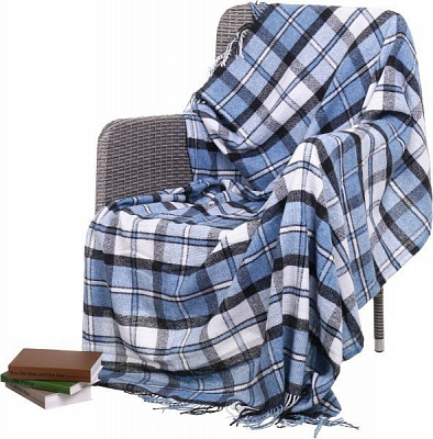 Плед Кельн-4/Crocus 130x180 см голубой Vladi 