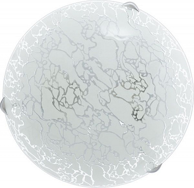 Светильник настенно-потолочный УТ Сяйво НПБ Мармур 2x60 Вт E27 серебряный 3002 