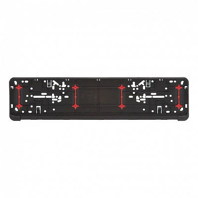 Рамка под номерной знак WURTH Twin-Fixx c резиновыми амортизаторами (08240100) 