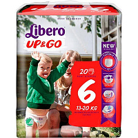 Підгузки-трусики Libero Up&Go 6 13-20 кг 18 шт.
