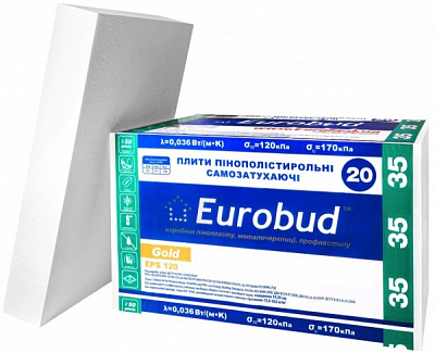 Пінопласт 35 Eurobud EPS-120 Gold 100 мм