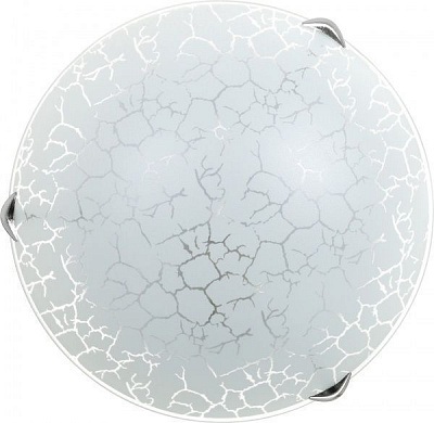 Світильник настінно-стельовий УТ Сяйво НПБ Сахара 1x60 Вт E27 білий 2503