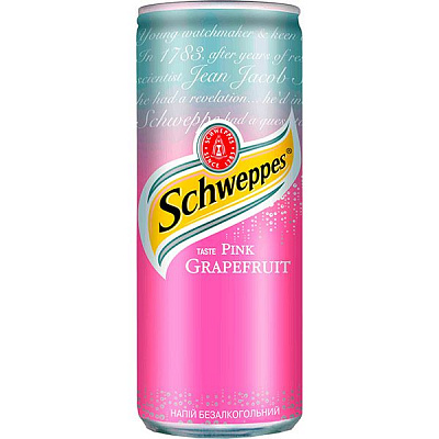 Безалкогольний напій Schweppes Грейпфрут 0,33 л (5449000229557)