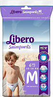 Підгузки-трусики для плавання Libero Swimpants Medium 10-16 кг 6 шт.