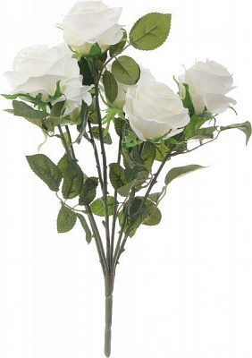 Букет роз 7 цветков белый