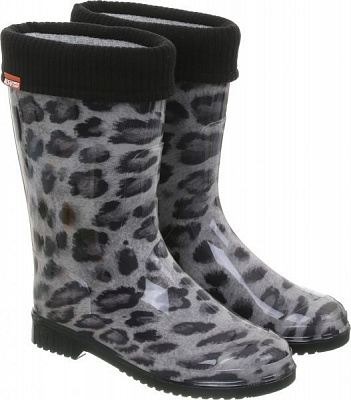 Сапоги Alisa Line Леопард р.38 серый