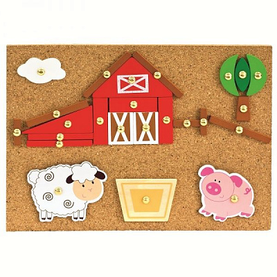 Ігровий набір Bino Гра з молоточком - Ферма