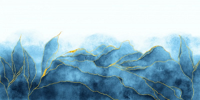 Репродукция Листья акварель 50x100 см Арт Фемелі 