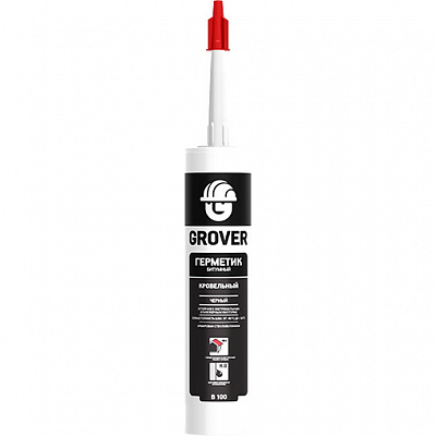 Герметик битумный Grover B100 кровельный черный 300 мл