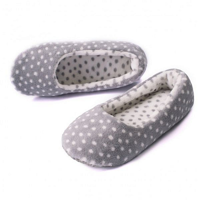 Тапки домашние Twins флис ЧФ-2018Ц1 р. 38/39 серый с рисунком 