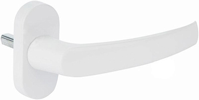 Ручка пластикова біла