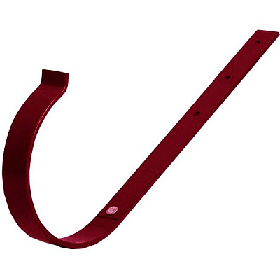 Кронштейн желоба Bryza прямой металлический 100 мм красный 