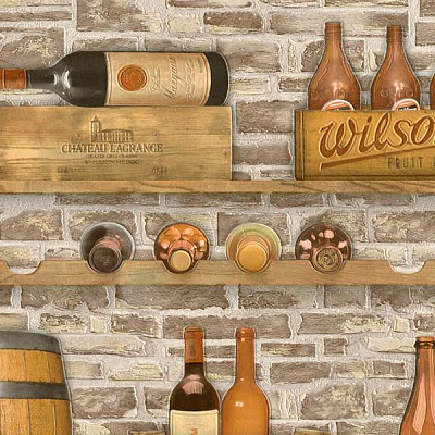 Обои из вспененного винила Славянские обои Expromt Погребок 5675-01 0,53x10,05 м 