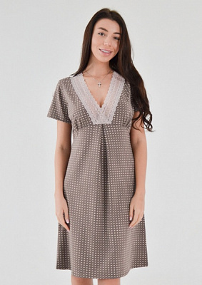 Нічна сорочка Roksana Flora №1391/16029 р.XXL коричневий