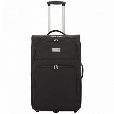 Чемодан Bagland Леон L 70 л черный