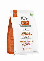 Корм сухой для средних пород Brit Care Hypoallergenic Adult с ягненком 3 кг