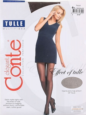 Колготки женские Conte Tulle 30 den р. 4 шоколадный 1 шт. 