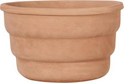 Вазон керамический Terraneo Lecco 700068 круглый 13 л терракотовый 