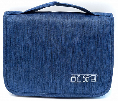 Косметичка-органайзер дорожня 24,5х18,5х10 см синій