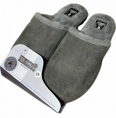 Тапки домашние Gemelli Ярослав р.44 серый