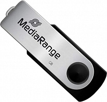 Флешпам'ять USB MediaRange 16 ГБ USB 2.0 black/silver (MR910)