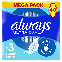 Прокладки гігієнічні Always Ultra Day Super Extra (Розмір 3) 40 шт.