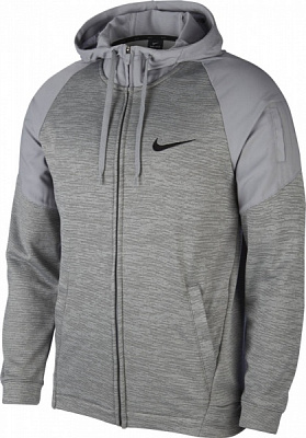 Джемпер Nike M NK DRY HD LS FZ FLEECE PLUS BV2676-073 р. S сірий