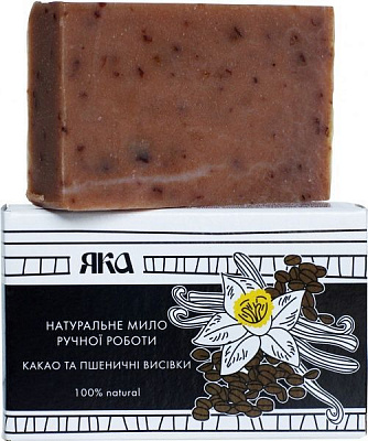 Мыло органическое ЯКА Какао и пшеничные отруби 75 г