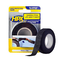 Лента защиты кабеля HPX для жгутирования TP1910 19x0,3 мм 10 м черный