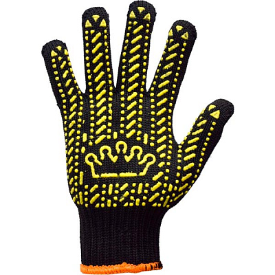Рукавички Корона трикотажні 5611 з покриттям ПВХ крапка XL (10) V5611