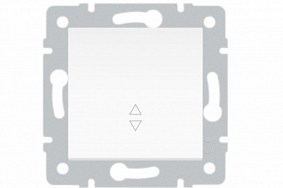 Механізм вимикача прохідний одноклавішний HausMark Stelo білий 501-0288-105