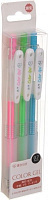 Набір ручок флуоресцентні гелеві блакитна + салатова + рожева 3 шт. 