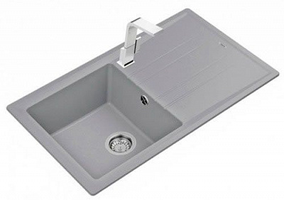 Мойка для кухни Teka Stone 50 B-TG 1B 1D серый металлик 115330014