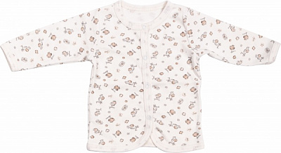 Кофточка детская унисекс GABBI Зверюшки KF-23-1 р.56 белый с принтом 13644 