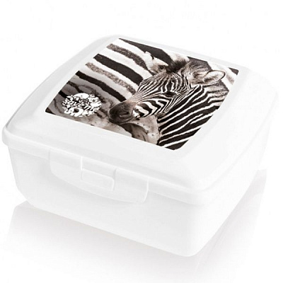 Контейнер пластиковий BranQ 1940.1 «Зебра» 0,85 л 65x145x125 мм