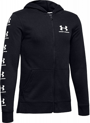 Джемпер Under Armour Rival Full Zip Hoody 1343277-001 р. XS чорний
