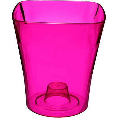 Кашпо для орхідей Квадро рожевий квадратний 5,5л рожевий