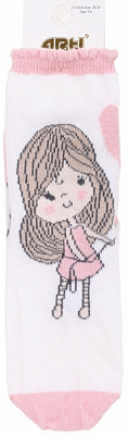 Носки для девочек ARTI 200145 р.5-6 молочный 